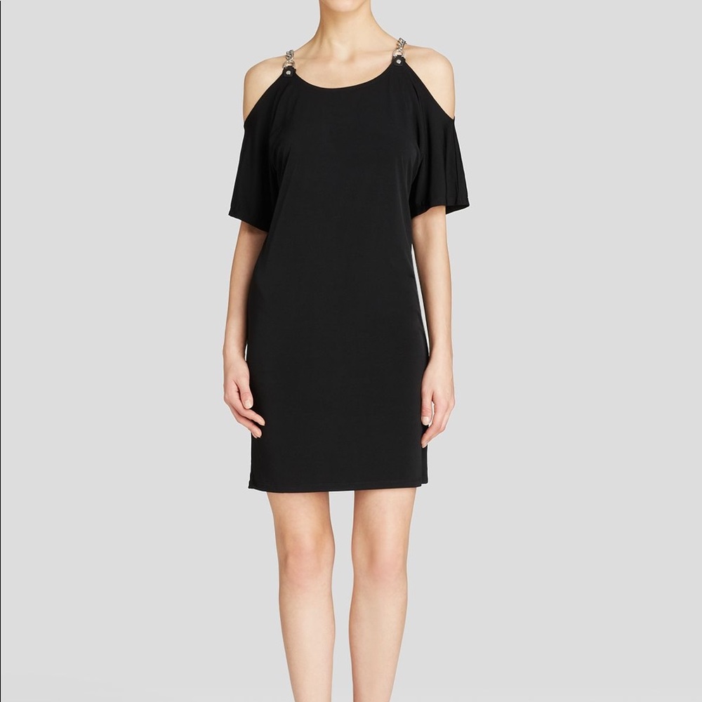 NWT Michael Kors Cold Shoulder Chain Strap Dress